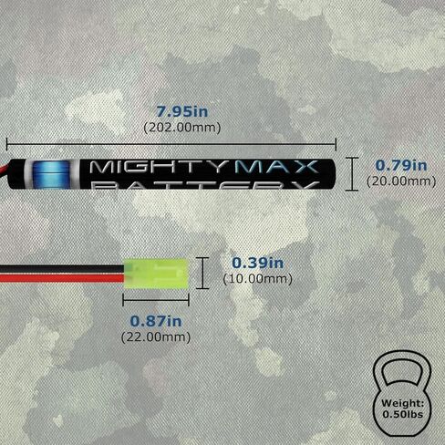 Mighty Max Battery 8.4V NiMH 1600mAh Replaces Crosman Pulse DP80 AK74UN Airsoft + Charger in Saudi Arabia