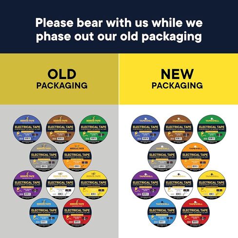 Colored Electrical Tape 3/4 in x 66 Ft, Waterproof, Flame Heat & Weather Resistant, Pack of 10 in Kuwait