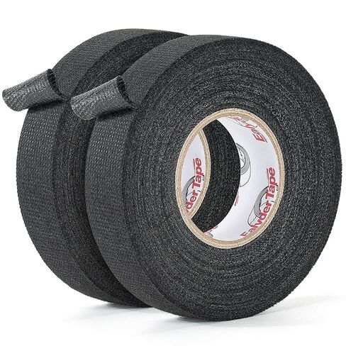 2 Rolls Wire Harness Tape 3/4 Inch x 56 FT, High Temp Wiring Loom Harness Electrical Tape, Self-Adhesive Felt Cloth Wrap for Automotive Engines, Cable Protection and Noise Dampening in Kuwait