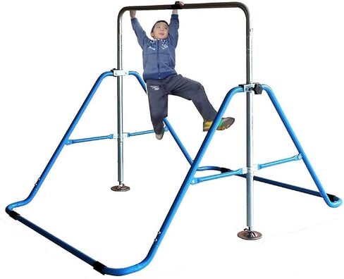 Gymnastics Expandable Junior Training Monkey Bars Climbing Tower Child Play Training Gym Blue in Saudi Arabia