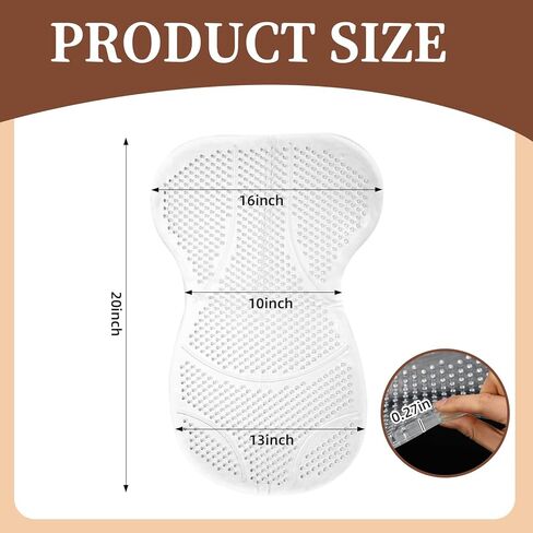Non Slip Gel Saddle Pad for Horse TPE Half Pad for Back Breathable Provide Ample Cushioning for Injury Prevention and Pressure Relief for Western Horse Under Saddle Dressage Jumping Training in Kuwait