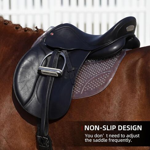 Non Slip Gel Saddle Pad for Horse TPE Half Pad for Back Breathable Provide Ample Cushioning for Injury Prevention and Pressure Relief for Western Horse Under Saddle Dressage Jumping Training in Kuwait