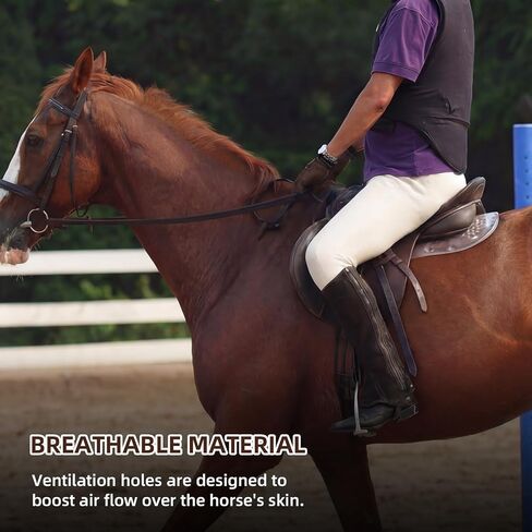 Non Slip Gel Saddle Pad for Horse TPE Half Pad for Back Breathable Provide Ample Cushioning for Injury Prevention and Pressure Relief for Western Horse Under Saddle Dressage Jumping Training in Kuwait