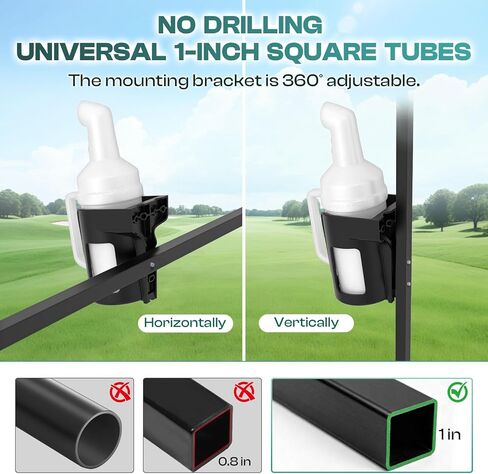Golf Cart Universal Sand Bottle, Divot Filler Sand Bottle with Rattle Proof Holder Suitable for EZGO, Club Car and Yamaha, Large Capacity in Kuwait