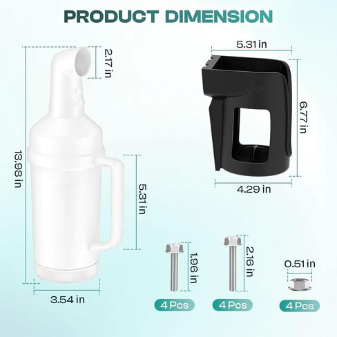 Golf Cart Universal Sand Bottle, Divot Filler Sand Bottle with Rattle Proof Holder Suitable for EZGO, Club Car and Yamaha, Large Capacity in Kuwait