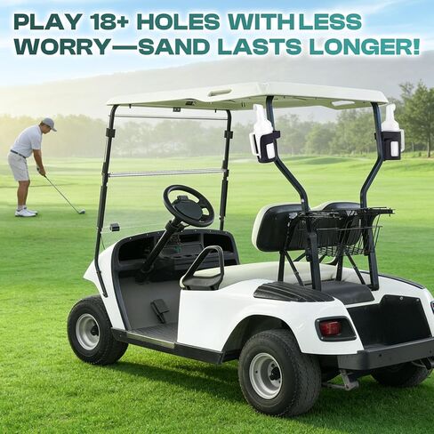 Golf Cart Universal Sand Bottle, Divot Filler Sand Bottle with Rattle Proof Holder Suitable for EZGO, Club Car and Yamaha, Large Capacity in Kuwait