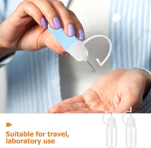 25pcs 10ml Precision Needle Tip Squeeze Bottles Plastic Glue Applicator for Paint Moisturizing Liquid Dispensing and School Craft Refill in Saudi Arabia