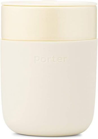 W&P Porter Ceramic Mug w/ Protective Silicone Sleeve, Terrazzo Cream 12 Ounces | On-the-Go | Reusable Cup for Coffee or Tea | Portable | Dishwasher Safe in Kuwait