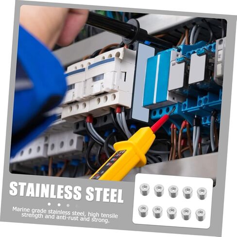 10pcs DIY Cable Railing Kit Stainless Steel Wire Rope Connectors Angle Beveled Washers in Kuwait