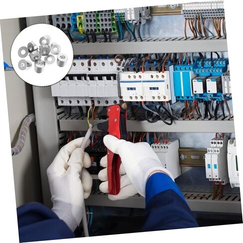 Cabilock 10pcs Stainless Steel Wire Rope Connectors Angle Washers Cable Railing Hardware Kit in Saudi Arabia