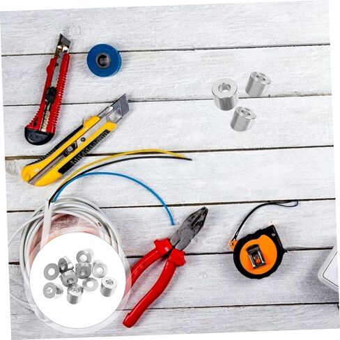 Cabilock 10Pcs Stainless Steel Angle Beveled Washer Kit for Cable Railing High Strength Fasteners for Indoor Outdoor Deck and Stair Projects Compatible in Saudi Arabia