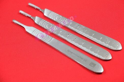 3pcs Scalpel Handle No3 with Scale German Dental Instruments Cynamed in Saudi Arabia