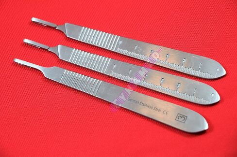 3pcs Scalpel Handle No3 with Scale German Dental Instruments Cynamed in Saudi Arabia