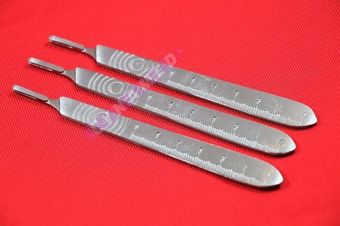 3pcs Scalpel Handle No3 with Scale German Dental Instruments Cynamed in Saudi Arabia