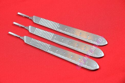 3pcs Scalpel Handle No3 with Scale German Dental Instruments Cynamed in Saudi Arabia
