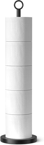 Toilet Paper Holder Stand(with Reserve Function), Free-Standing Spare Rolls Storage Holder, Stainless Steel in Kuwait