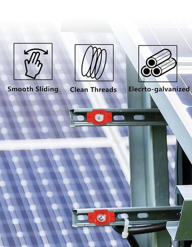 SIHAI 10 قطع 3/8"-16 صواميل قناة Unistrut، صواميل مخروطية من النايلون الدوامة لقناة تبختر أمريكية 1-5/8" والألواح الشمسية وتركيبات مسار الكابلات الكهربائية in Kuwait