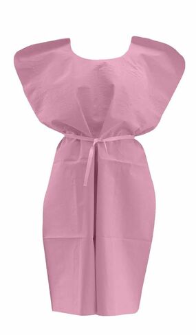 Medline Disposable Patient Gowns, Pink in Saudi Arabia