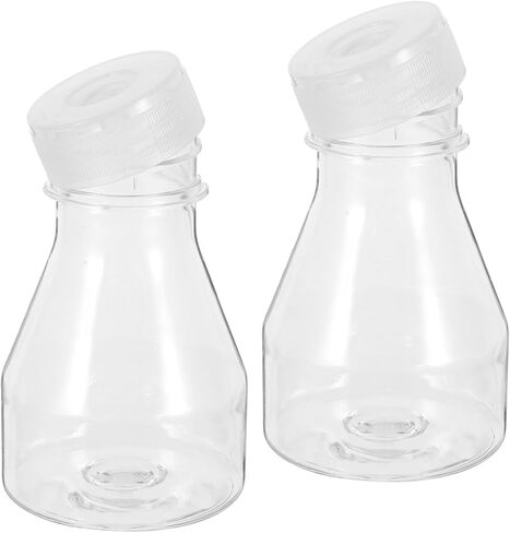 LIFKOME 2Pcs Plastic Bottles for Cell Culture and Sample Collection Laboratory Flasks Reusable Containers for Tissue Culture in Saudi Arabia