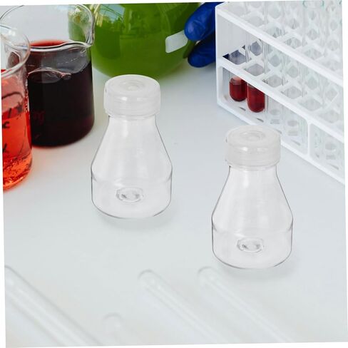 LIFKOME 2Pcs Plastic Bottles for Cell Culture and Sample Collection Laboratory Flasks Reusable Containers for Tissue Culture in Saudi Arabia