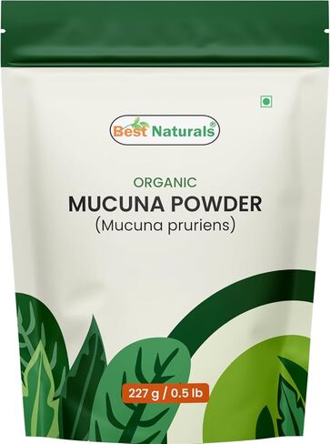 Best Naturals Certified USDA Organic Mucuna Powder, 227 Gram, Gluten Free, GMO Free, Vegan in Saudi Arabia