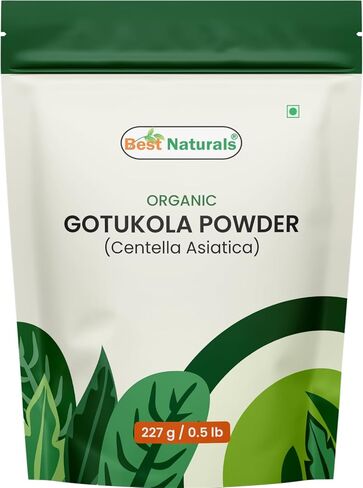 Best Naturals Certified USDA Organic Gotu Kola Powder, 227 Gram, Gluten Free, GMO Free, Vegan in Saudi Arabia