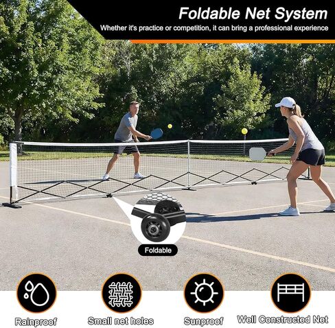 22ft Telescopic Ball Posts with Wheels Movable Net Posts Aluminum Alloy Retractable for Backyards Driveways & Garages in Kuwait