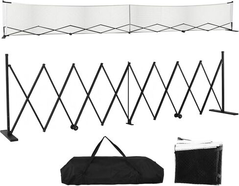 22ft Telescopic Ball Posts with Wheels Movable Net Posts Aluminum Alloy Retractable for Backyards Driveways & Garages in Kuwait