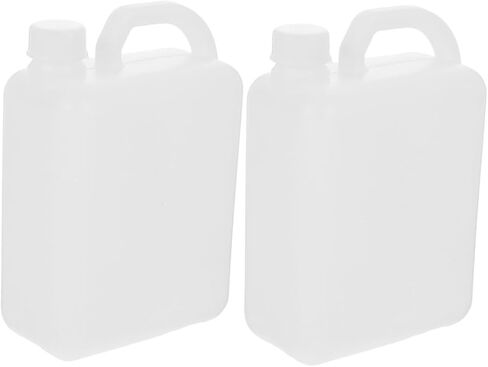 2pcs Plastic Jugs Screw Cap Refillable Storage Containers for Water Milk Juice Oil in Saudi Arabia