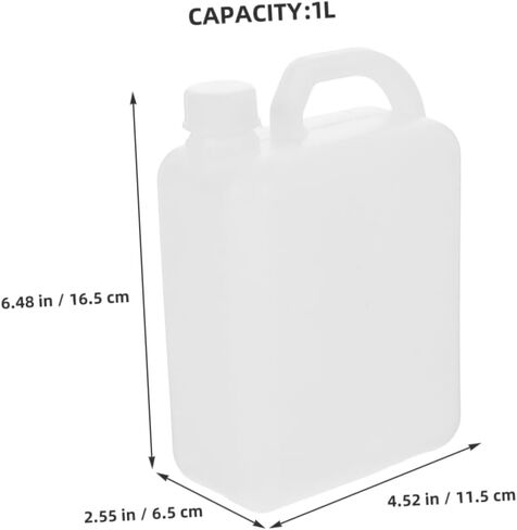 2pcs Plastic Jugs Screw Cap Refillable Storage Containers for Water Milk Juice Oil in Saudi Arabia