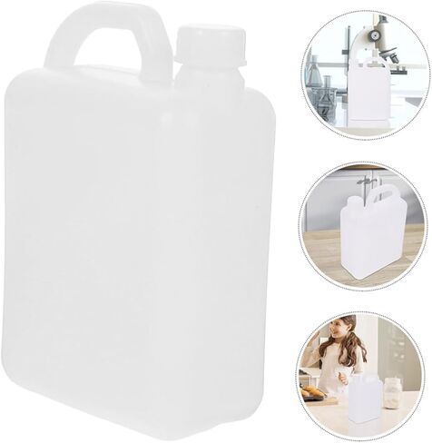 2pcs Plastic Jugs Screw Cap Refillable Storage Containers for Water Milk Juice Oil in Saudi Arabia