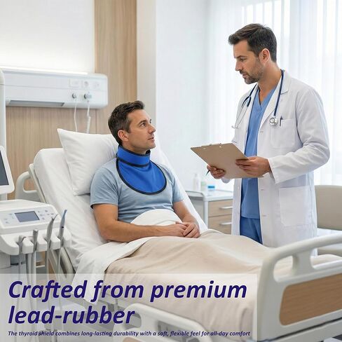 Radiate Thyroid Shield Collar, Thyroid Wrap for Neck, 0.5mmPb Lead Safety Collar, for Scanning Area Scatter Protection, Lead Protection, Imaging Safety Wear in Kuwait