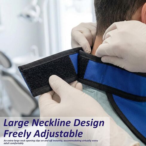 Radiate Thyroid Shield Collar, Thyroid Wrap for Neck, 0.5mmPb Lead Safety Collar, for Scanning Area Scatter Protection, Lead Protection, Imaging Safety Wear in Kuwait