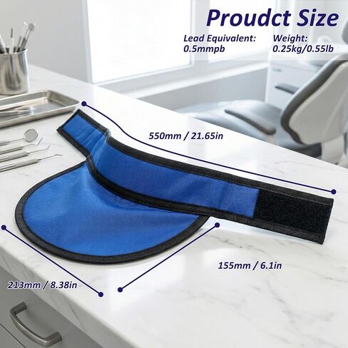 Radiate Thyroid Shield Collar, Thyroid Wrap for Neck, 0.5mmPb Lead Safety Collar, for Scanning Area Scatter Protection, Lead Protection, Imaging Safety Wear in Kuwait