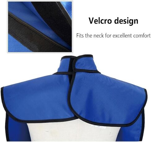 X-Ray Shield Lead Apron, X Ray Dental Lead Vest with Thyroid Shield Collar, Radiation Protection Apron for Dentist Xray Machine Lead Xray Vest, 92x60cm.(0.5 mmpb,X-Large) in Saudi Arabia