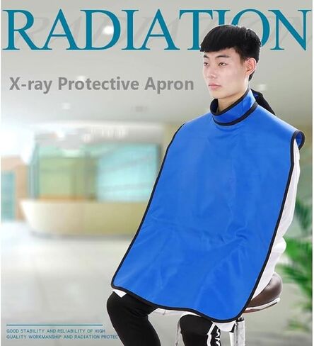 X-Ray Shield Lead Apron, X Ray Dental Lead Vest with Thyroid Shield Collar, Radiation Protection Apron for Dentist Xray Machine Lead Xray Vest, 92x60cm.(0.5 mmpb,X-Large) in Saudi Arabia