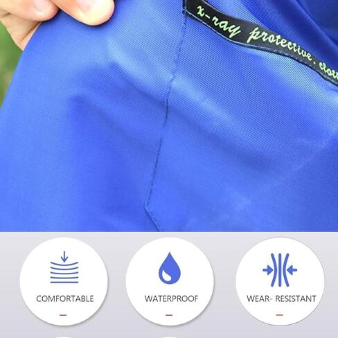 X-Ray Shield Lead Apron, X Ray Dental Lead Vest with Thyroid Shield Collar, Radiation Protection Apron for Dentist Xray Machine Lead Xray Vest, 92x60cm.(0.5 mmpb,X-Large) in Saudi Arabia