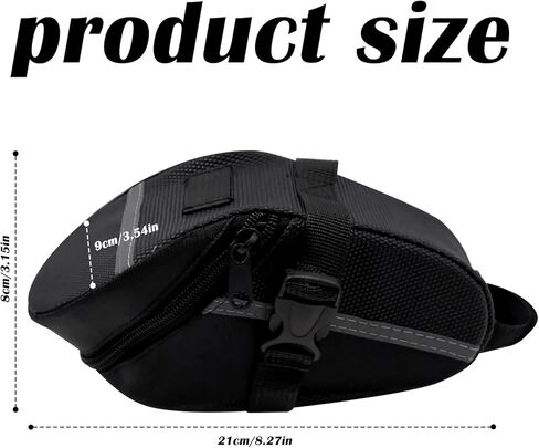 Bike Seat Bag, Saddle Bag Bicycle Under Seat Cycling Accessories, Bike Storage Bag for Mountain or Road Bike in Kuwait
