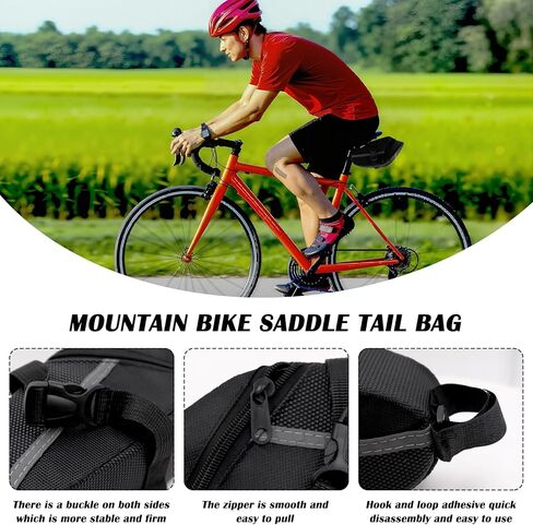 Bike Seat Bag, Saddle Bag Bicycle Under Seat Cycling Accessories, Bike Storage Bag for Mountain or Road Bike in Kuwait