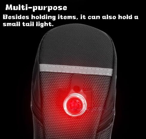 Bike Seat Bag, Saddle Bag Bicycle Under Seat Cycling Accessories, Bike Storage Bag for Mountain or Road Bike in Kuwait