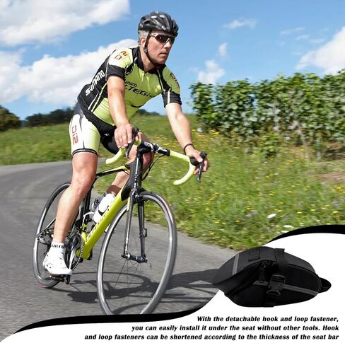 Bike Seat Bag, Saddle Bag Bicycle Under Seat Cycling Accessories, Bike Storage Bag for Mountain or Road Bike in Kuwait
