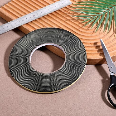 Sliverdew Speaker Gasket Tape, 50Ft Car Speaker Sealing Tape Foam Grip Tapes Soundproofing Waterproofing Automotive Insulation Foam Gasket-Tape 1mm Thick 5mm Width in Saudi Arabia