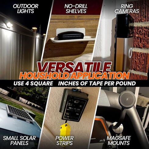 VHB (4"x8") Double Sided Adhesive Sheet Tape, Heavy-Duty Mounting Tape for Car Dashboard Electronics and Household, VHB 5952 Foam Tape, Double-Sided Adhesive Pads (Value Pack of 2 Sheets) in Kuwait