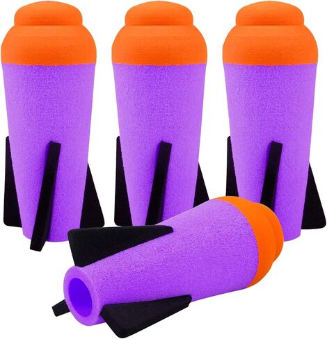 Ruibytree Mega Missile Refill for Nerf N-Strike Elite Series, 4Packs, Compatible Darts Mega Missile Refill Bullets Foam Rockets for Nerf Party in Kuwait