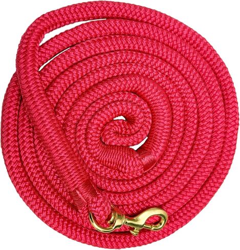 All-Purpose Nylon Horse Lead Rope | Lightweight and Soft Lead Rope | Double Braided |(Black, 10') in Saudi Arabia