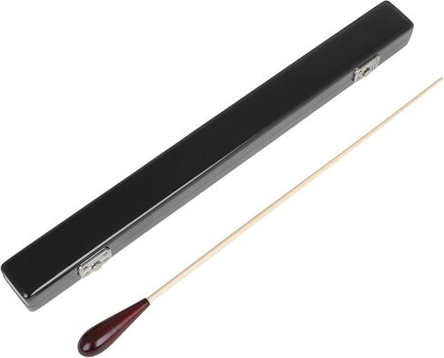Music Conductor Batons, Wood Handle Musical Conducting Batons Orchestra Conducting Band Music Batons for Leader, Box: 44 * 3.5 * 3.5cm, Balck in Saudi Arabia