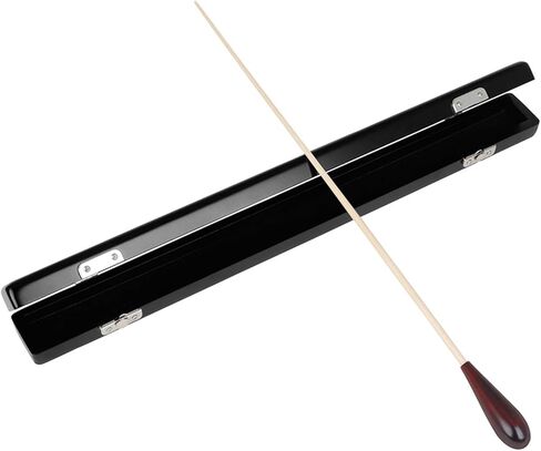 Music Conductor Batons, Wood Handle Musical Conducting Batons Orchestra Conducting Band Music Batons for Leader, Box: 44 * 3.5 * 3.5cm, Balck in Saudi Arabia