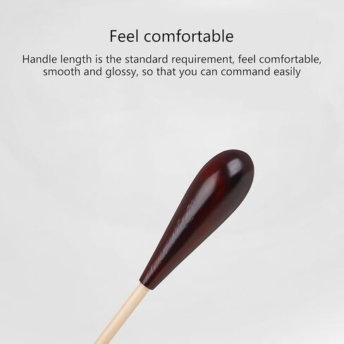 Music Conductor Batons, Wood Handle Musical Conducting Batons Orchestra Conducting Band Music Batons for Leader, Box: 44 * 3.5 * 3.5cm, Balck in Saudi Arabia