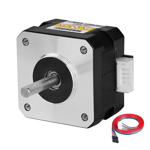 Nema 17 Stepper Motor 1.8‌°‌ 2 Phase High Torque 0.28Nm(39.65oz·in) Bipolar 42x28mm 1.6A 1.2Ω 4-Wire Shaft 24mm φ5mm 42 Stepper Motor Cable 1M for 3D Printer DIY Robot CNC Machine in Kuwait