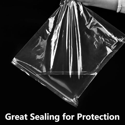 8 عبوات من أكياس تخزين بلاستيكية كبيرة، حجم كبير 3 جالون، 40.64 سم × 45.72 سم، حقيبة كبيرة بسحاب شفاف للملابس، والسفر، والحركة، وحقائب كبيرة بسحاب مع قفل قابل لإعادة الإغلاق، بسمك 2 مل in Kuwait